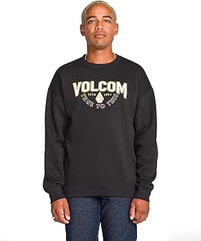 Volcom Men's Roundabout Crew 2 Fleece Sweatshirtew, Edger