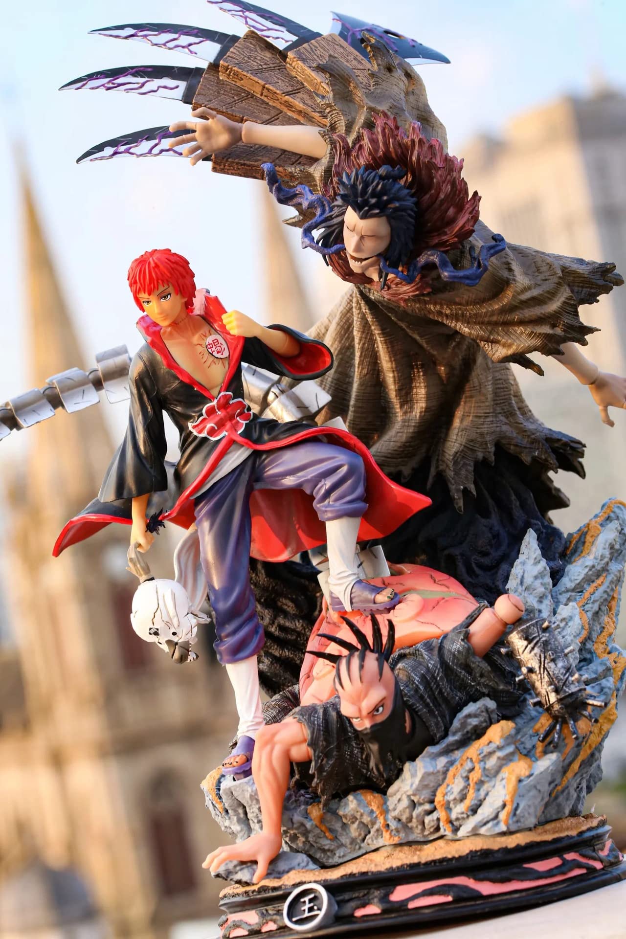 LXLX Anime Character Anime Action Figures PVC Static Figure Statues Character Model Toy Hokage Akatsuki Organization. Scorpion Of Red Sand Anime Figure Figures Scene Statue Model Ornament Boxed