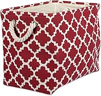 Vista 12 de DII Contenedor de poliéster con asas, contenedor de almacenamiento de celosía, mediano, azul tormenta