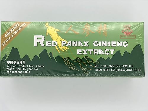Miniatura 1 de Greenlike Red Panax extracto de ginseng 1 caja 30 botellas 15 años raíz extra fuerza 4500MG  (1 caja)