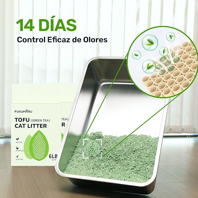 Foto 6 de 8 de FUKUMARU Arena de Tofu para Gatos 10.8kg
