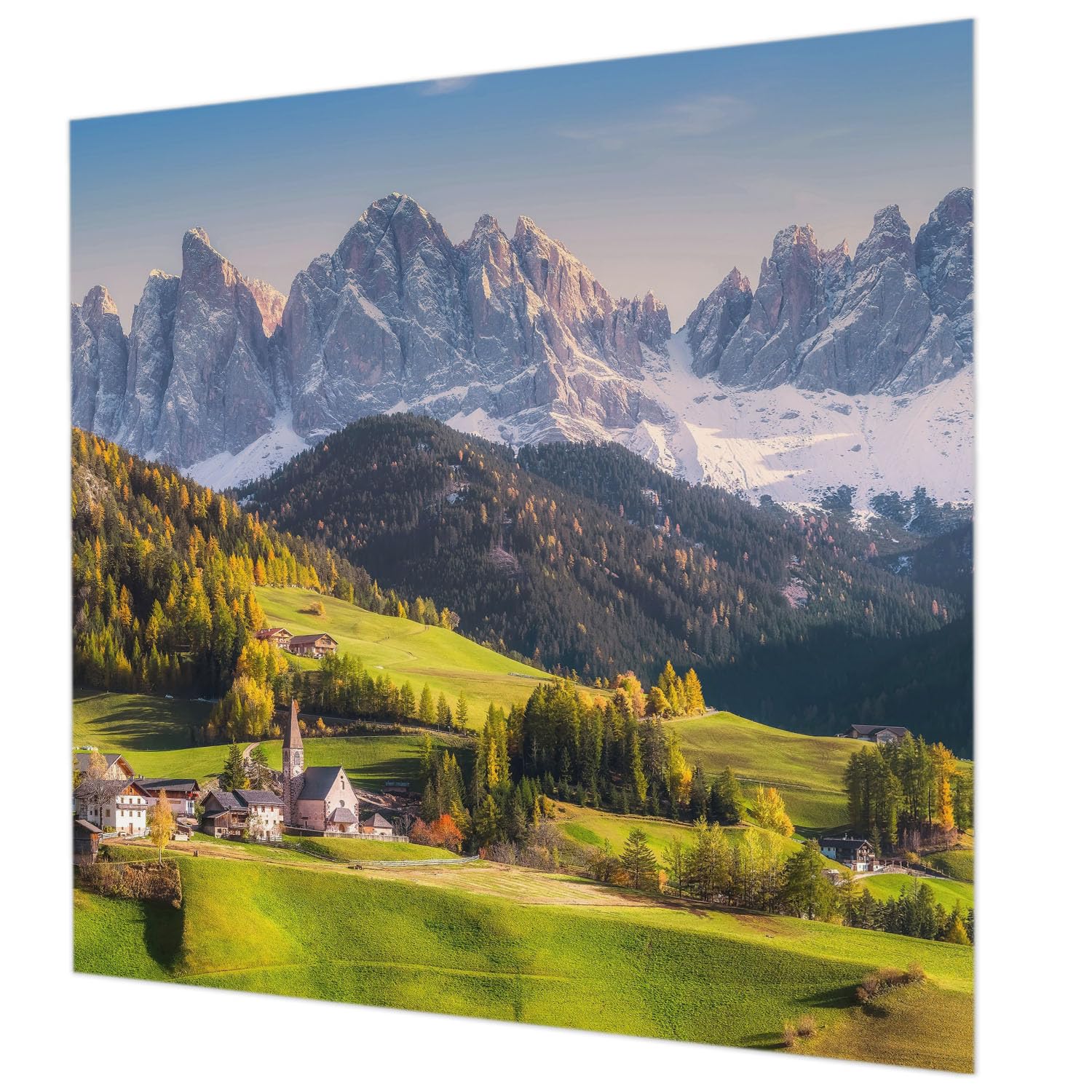 Papier peint intissé paysage de montagne facile à poser pour masquer les défauts du mur