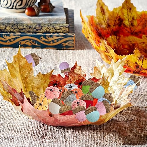 Miniatura 4 de 30 mini calabazas de Acción de Gracias para decorar manualidades, pequeñas calabazas de fieltro hechas a mano, calabazas de cosecha de otoño,