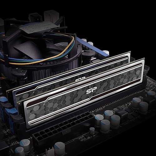 Miniatura 5 de Silicon Power Value Gaming DDR4 RAM de 16 GB 8 GB x 2 3200 MHz PC4 25600 CL16 135 V Módulo de memoria de escritorio con disipador de calor gris