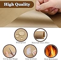 Vista 4 de Selizo Paquete de 5 láminas de teflón para prensa de calor, papel protector de transferencia de calor de gran tamaño resistente al calor para Cricut