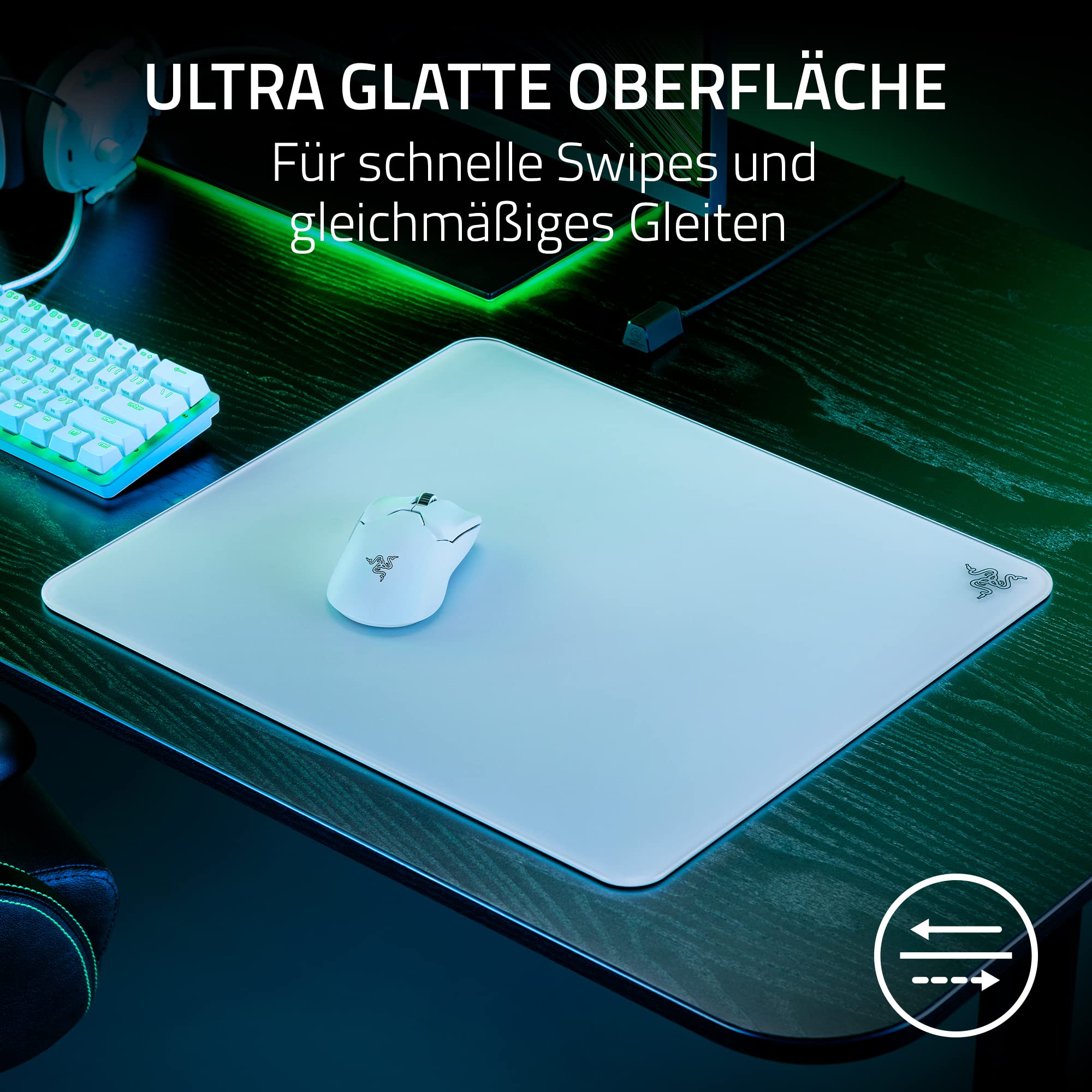 Razer Atlas - Glasmausmatte Weiß: Amazon.de: Games