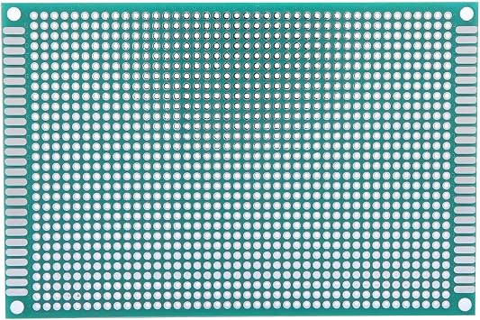 Double Sided PCB Board 10 Pcs Universal Circuit Board PCB Prototyping Printed Circuit Boards Plated Kit for DIY Soldering Electronic Projects 8x12cm