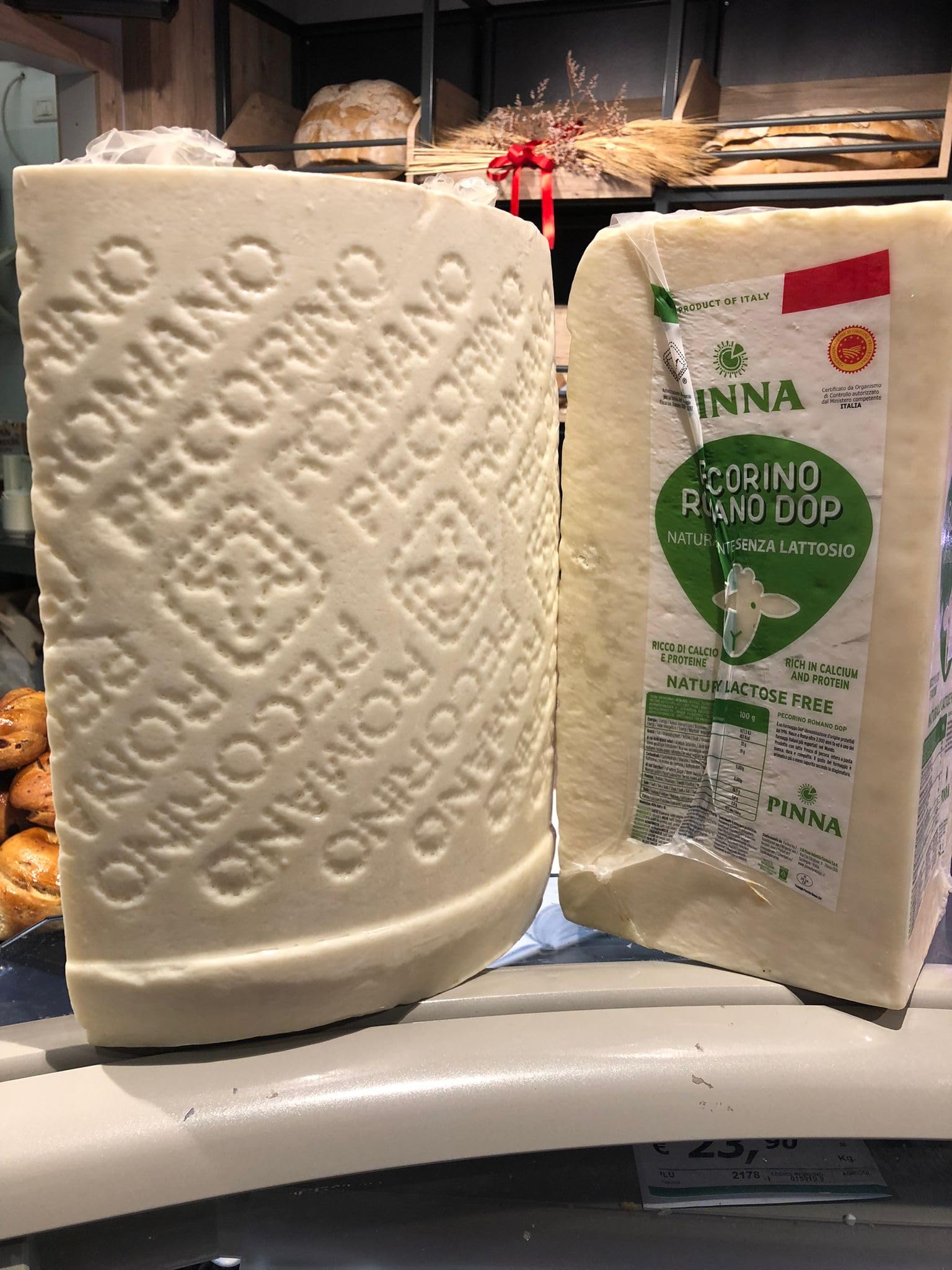 Pecorino Romano AOP Assaisonné 12 Mois – Fromage de Haute Qualité, Goût Intense et Authentique (0,500)