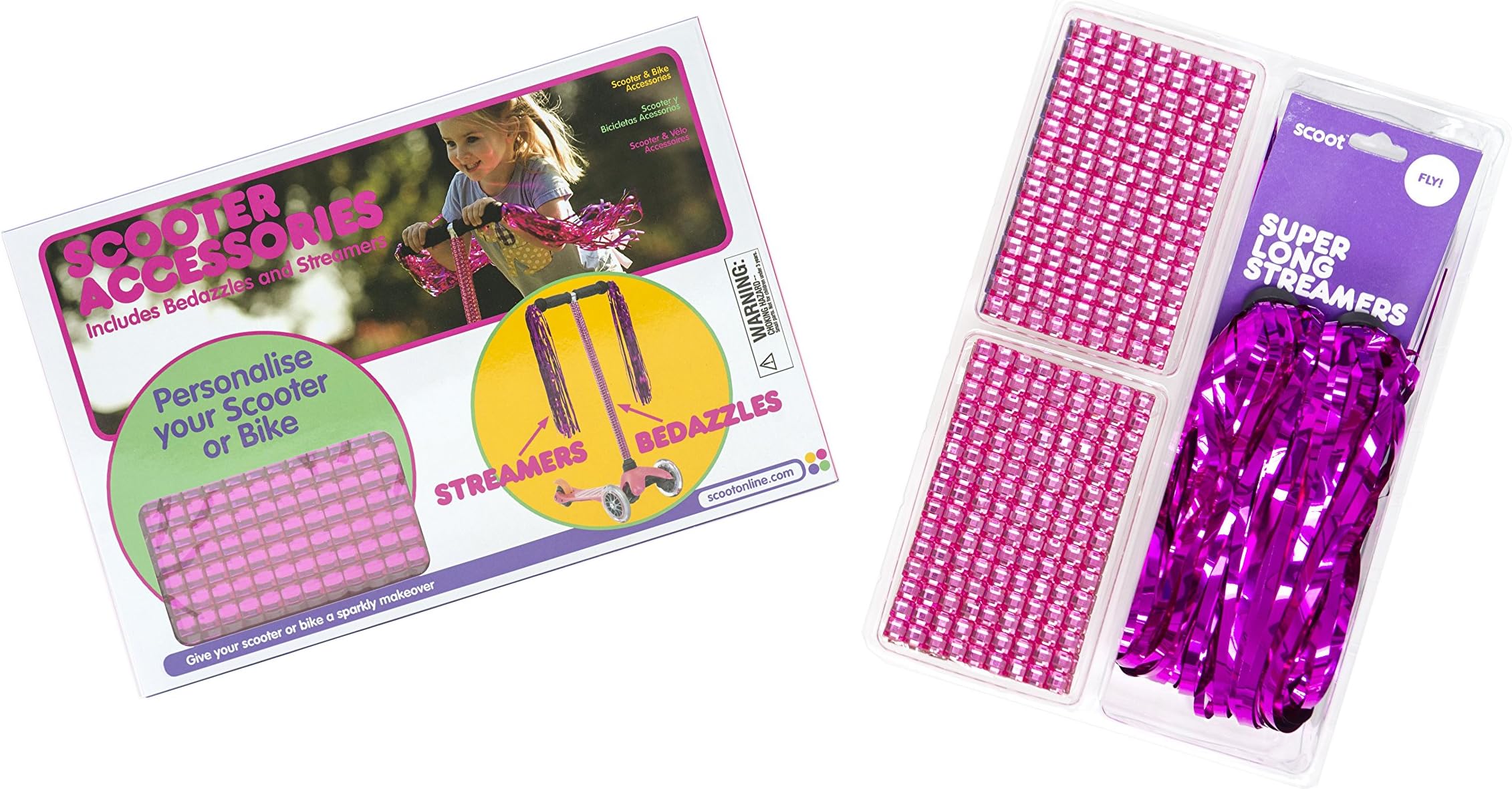 SCOOT Girls Scooter Accessories Gift Set (Pink)