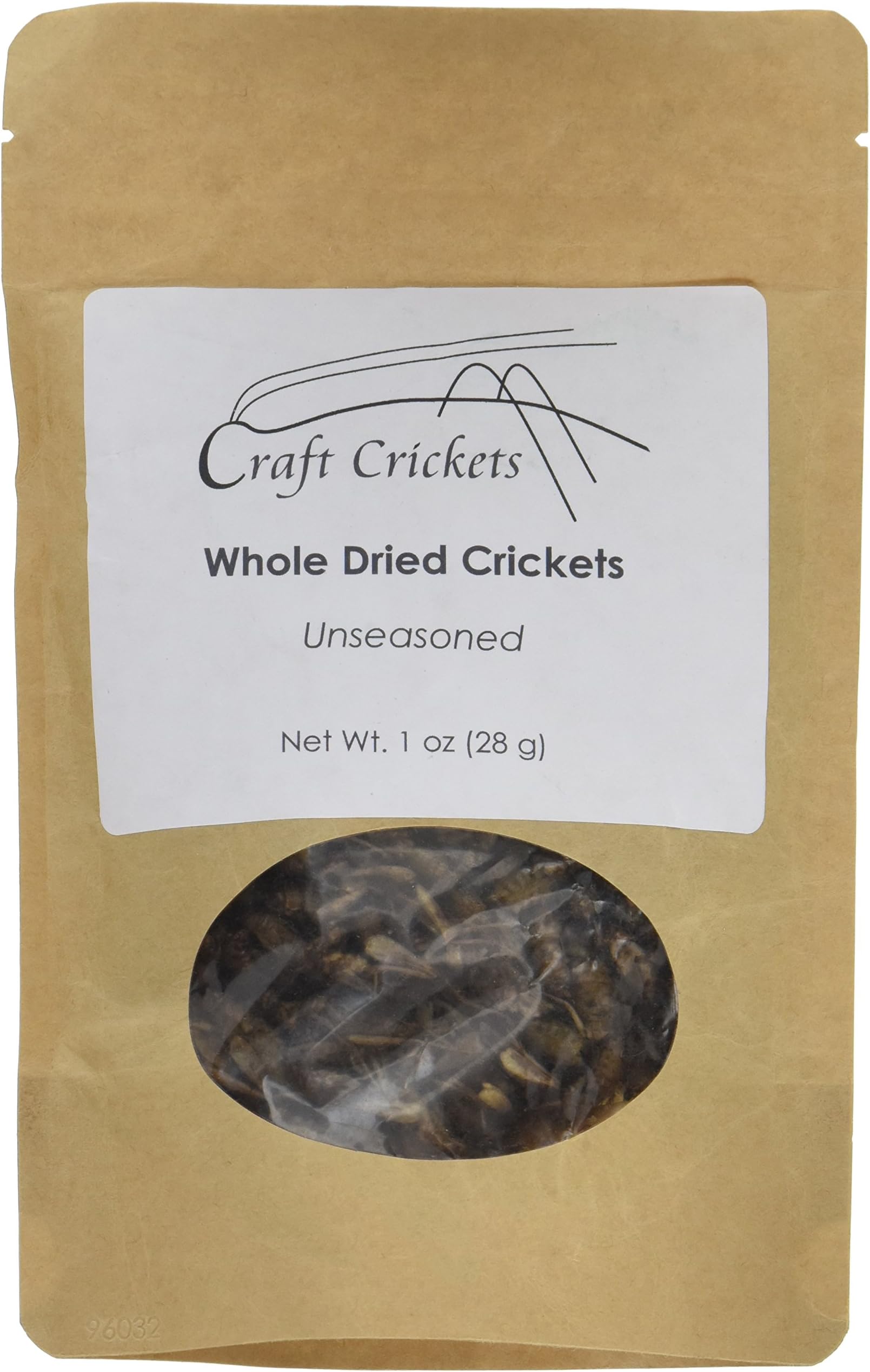 Whole Dried Crickets (Unseasoned, 1 oz)