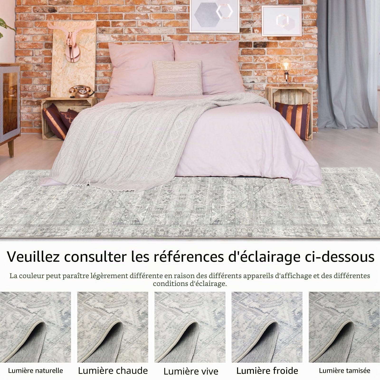 Tapis de couloir Homcomodar, style bohème et vintage, 80 x 300 cm, lavable, pour couloir, cuisine et entryway