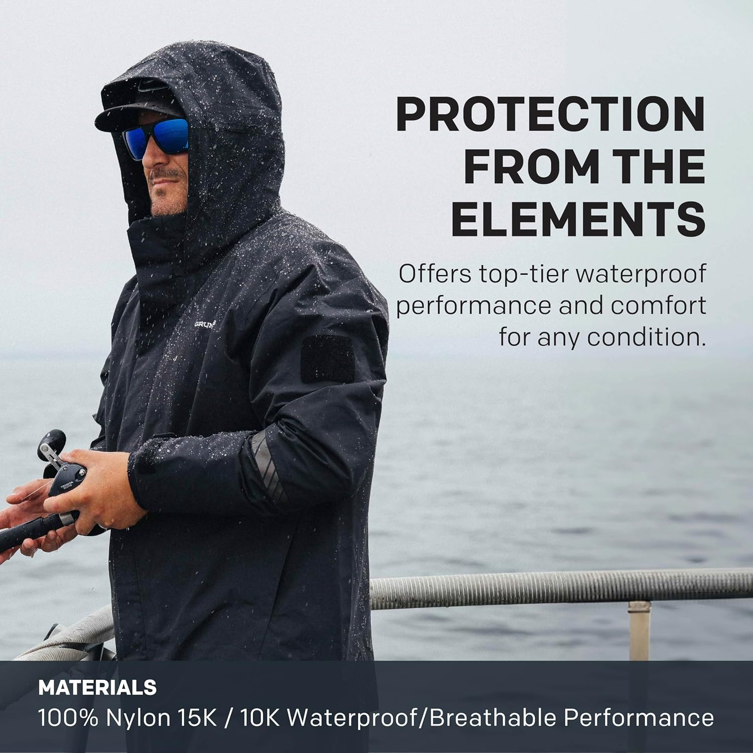 Grundéns Transmit X Jacket - Men’s Waterproof and Wind Resistant Jacket, All Weather Commercial Fishing, Breathable - Image 3