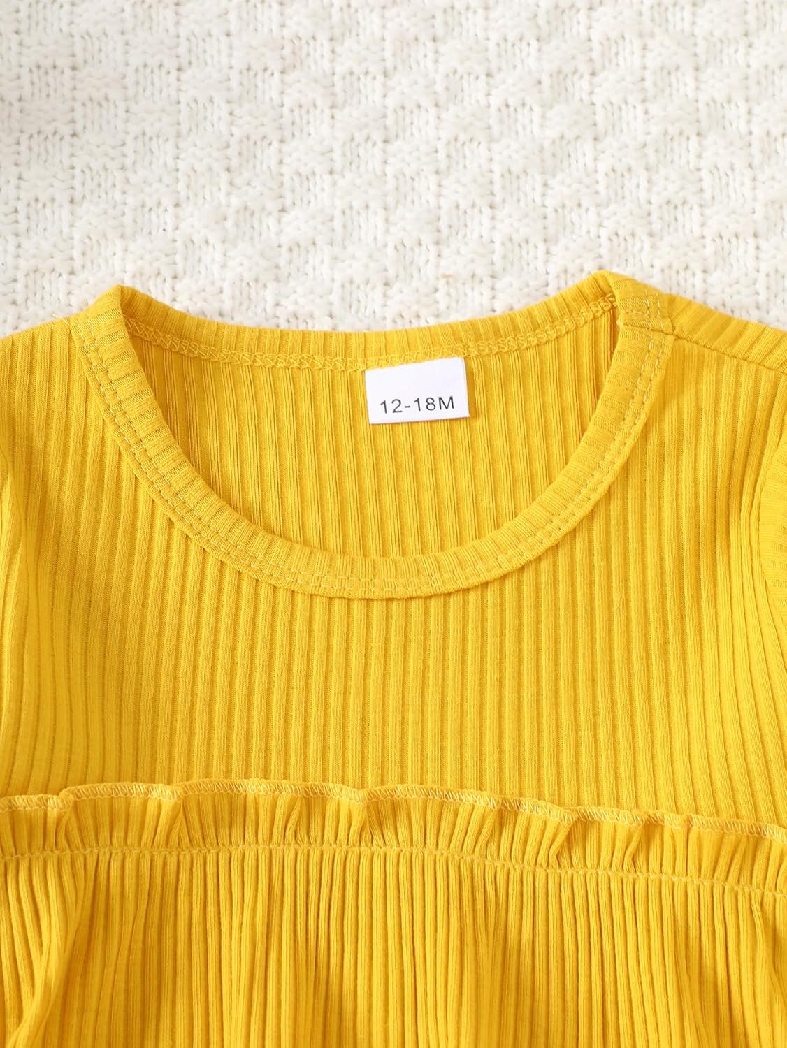 Willow Dance Toddler Baby Girls Outfits Long Sleeve Ruffled Shirt Top Flare Denim Jeans Cute 2Pcs Fall Winter Clothes - Image 3