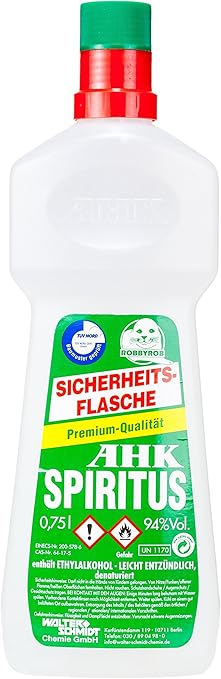 Robbyrob 9004200000P AHK Spiritus 0,75 L, Weiß, 9,5 x 5,5 x 28,5 cm ...