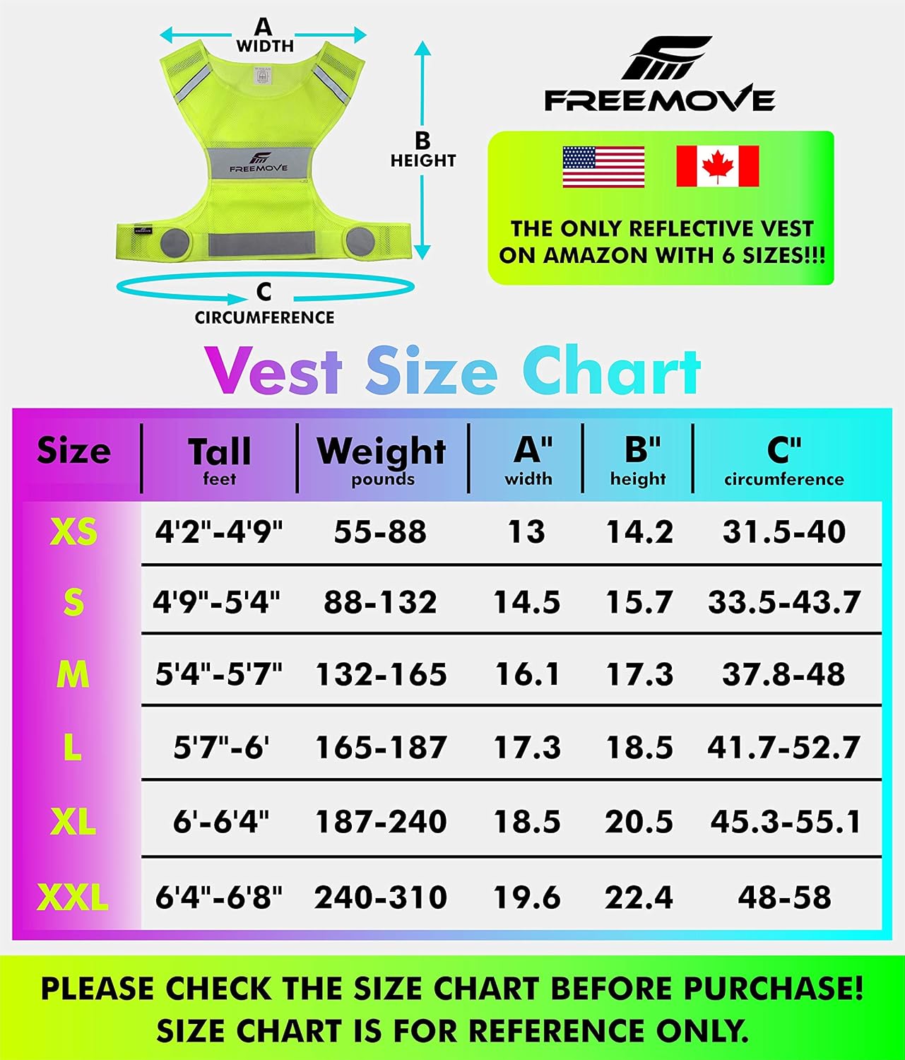 Reflective Vest Running Gear - Be Visible Stay Safe - Ultralight & Comfy - Large Pocket with Adjustable Waist - Safety Vest in 6 Sizes for Running, Cycling, Walking - Included 2 Reflective Bands & Bag : Sports & Outdoors