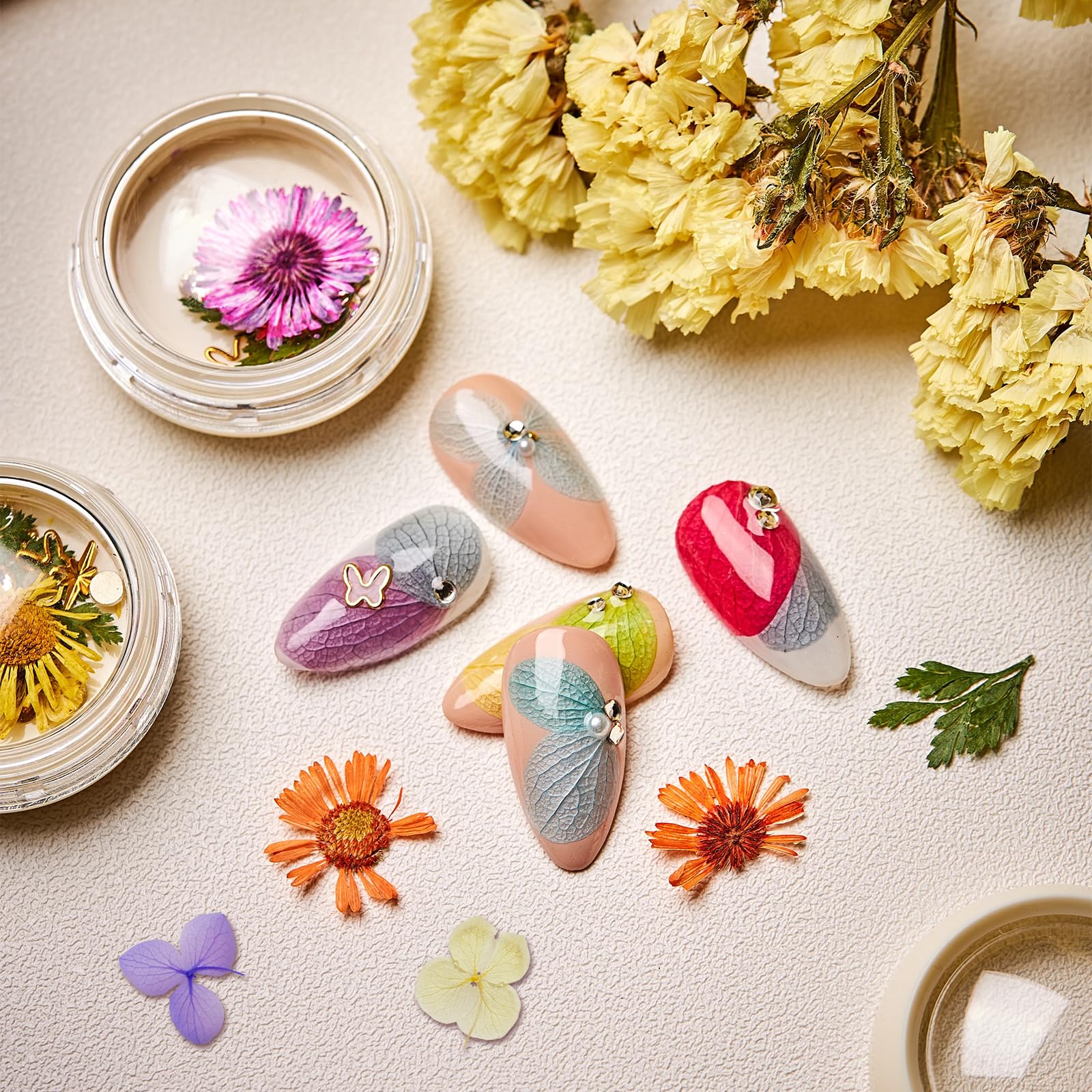 850 Petit Fleurs séchées pour résine, Vraies Petites Fleurs séchées