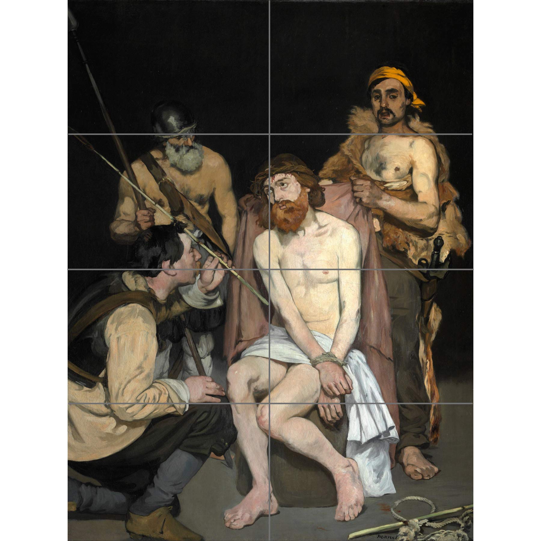 Artery8 Edouard Manet Jesus Mocked By The Soldiers XL Giant Panel Poster (8 Sections)
