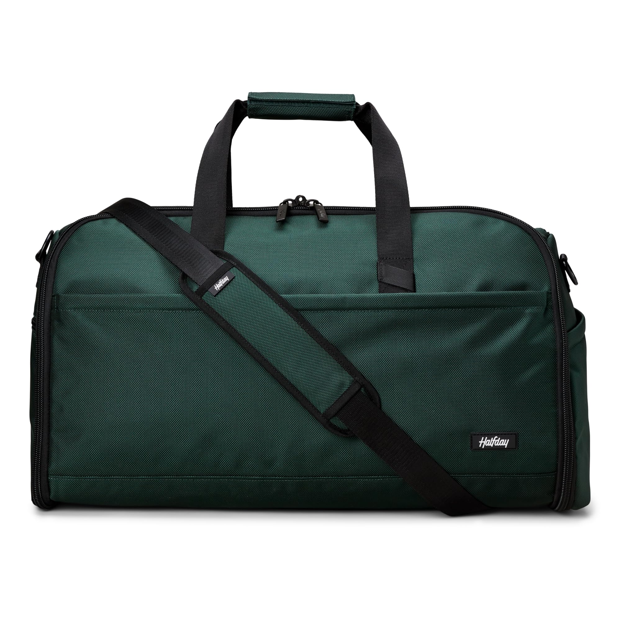 halfday convertible duffel bag in ballistic nylon with hanging compartment shoe pockets
