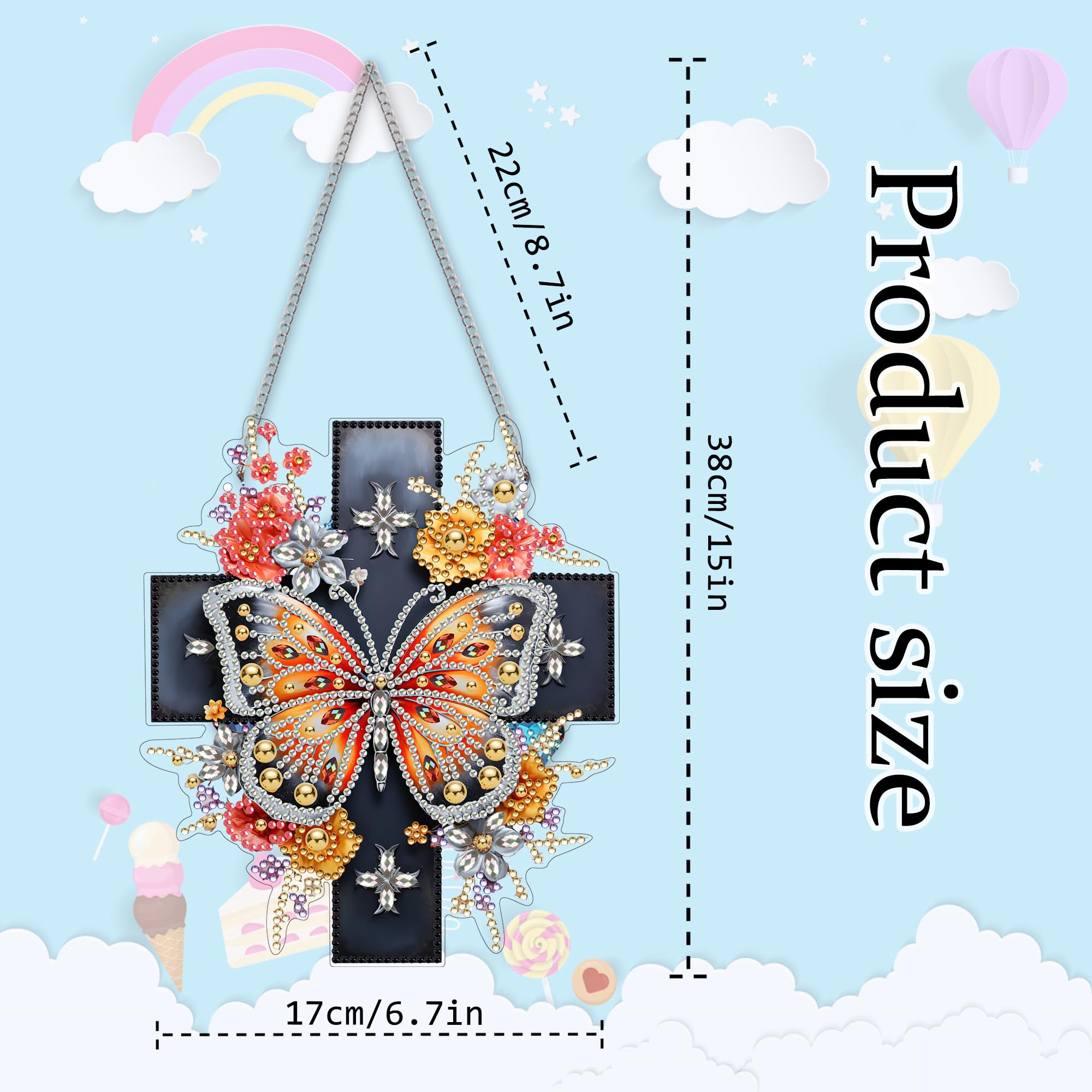 Kit De Peinture Diamant Papillon DIY : Art Diamant Coloré