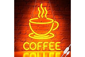 Dimmable LED Coffee Neon Signs for Coffee Bar