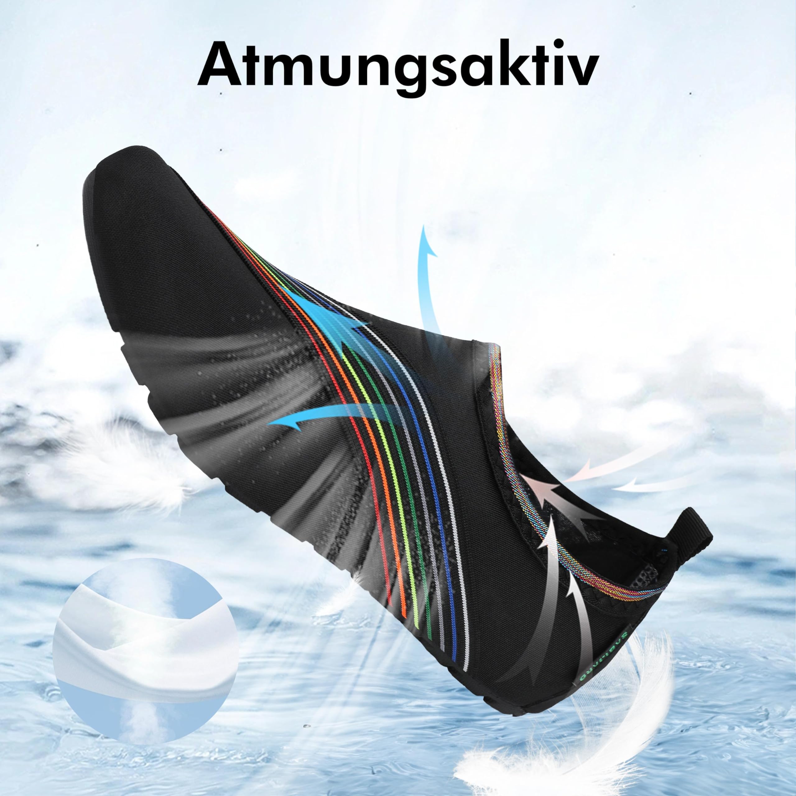 SAGUARO Scarpe da Scoglio Donna Uomo da Immersione Scarpette da Surf Water Shoes Barefoot per Bagno Spiaggia Mare Snorkel Yoga