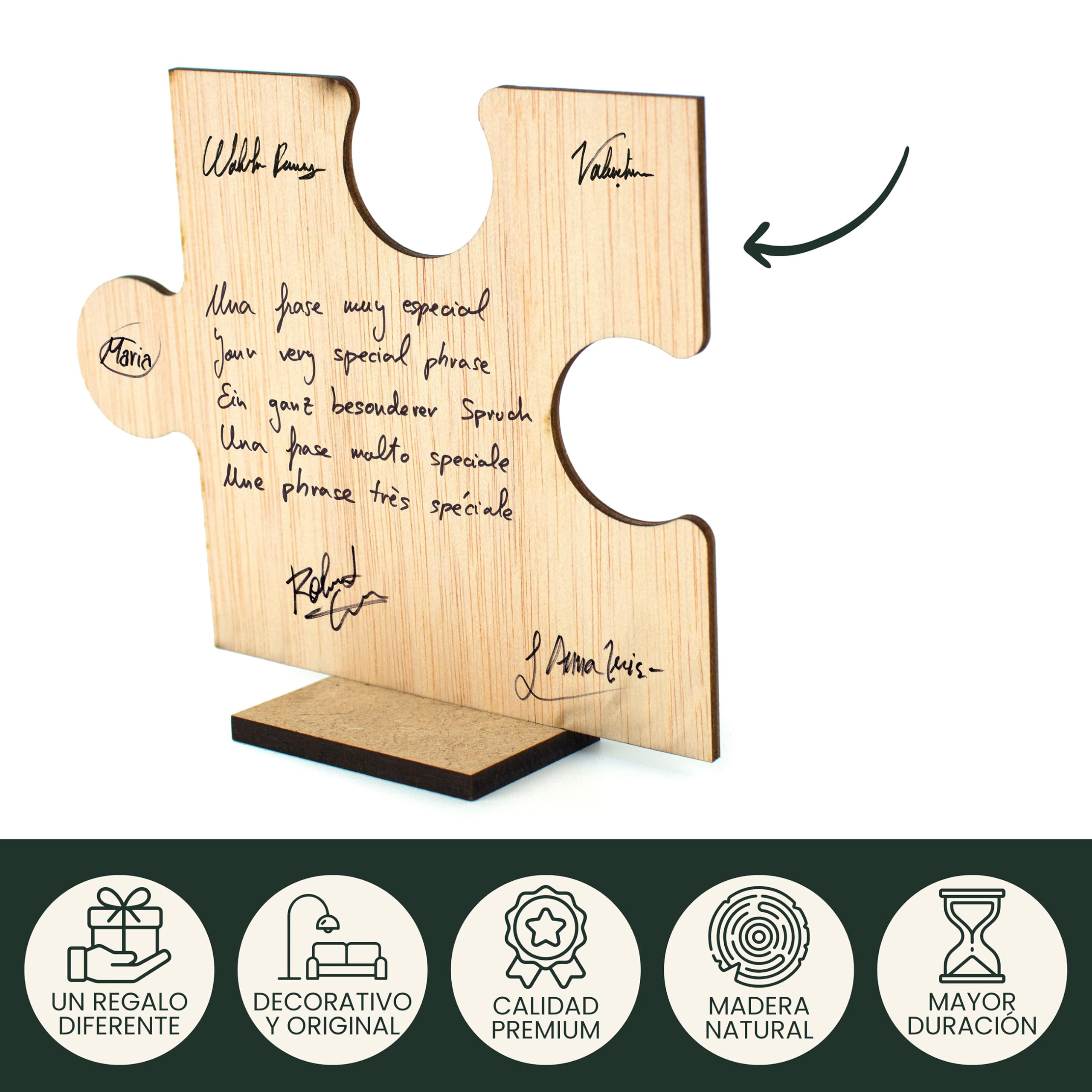CONTRAXT Tarjeta regalo de despedida madera. Tarjeta detalle regalo original despedida compañeros trabajo profesores maestras jefes fin de curso graduaciones amigas que se van (Despedida)