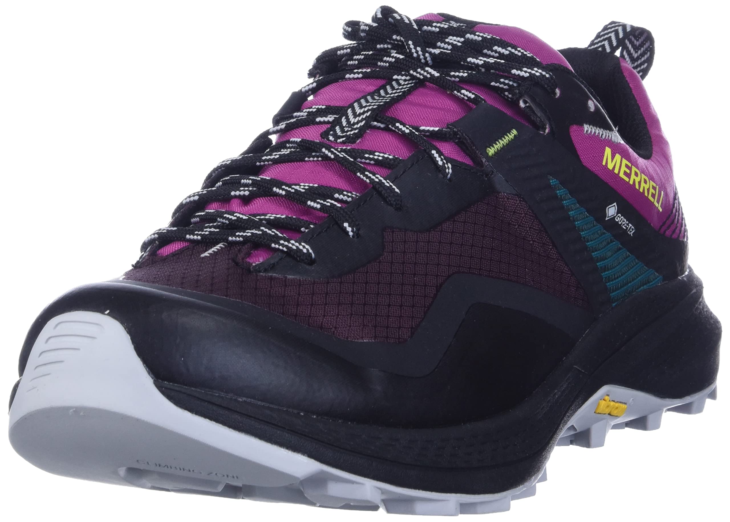 Merrell (Fuchsia, Uk 4) Ladies Gore-Tex With A Vibram Sole Walking Trainers - Mqm 3 Gtx Pink