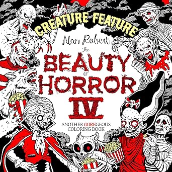 The Beauty of Horror 4 Creature Feature Coloring Book