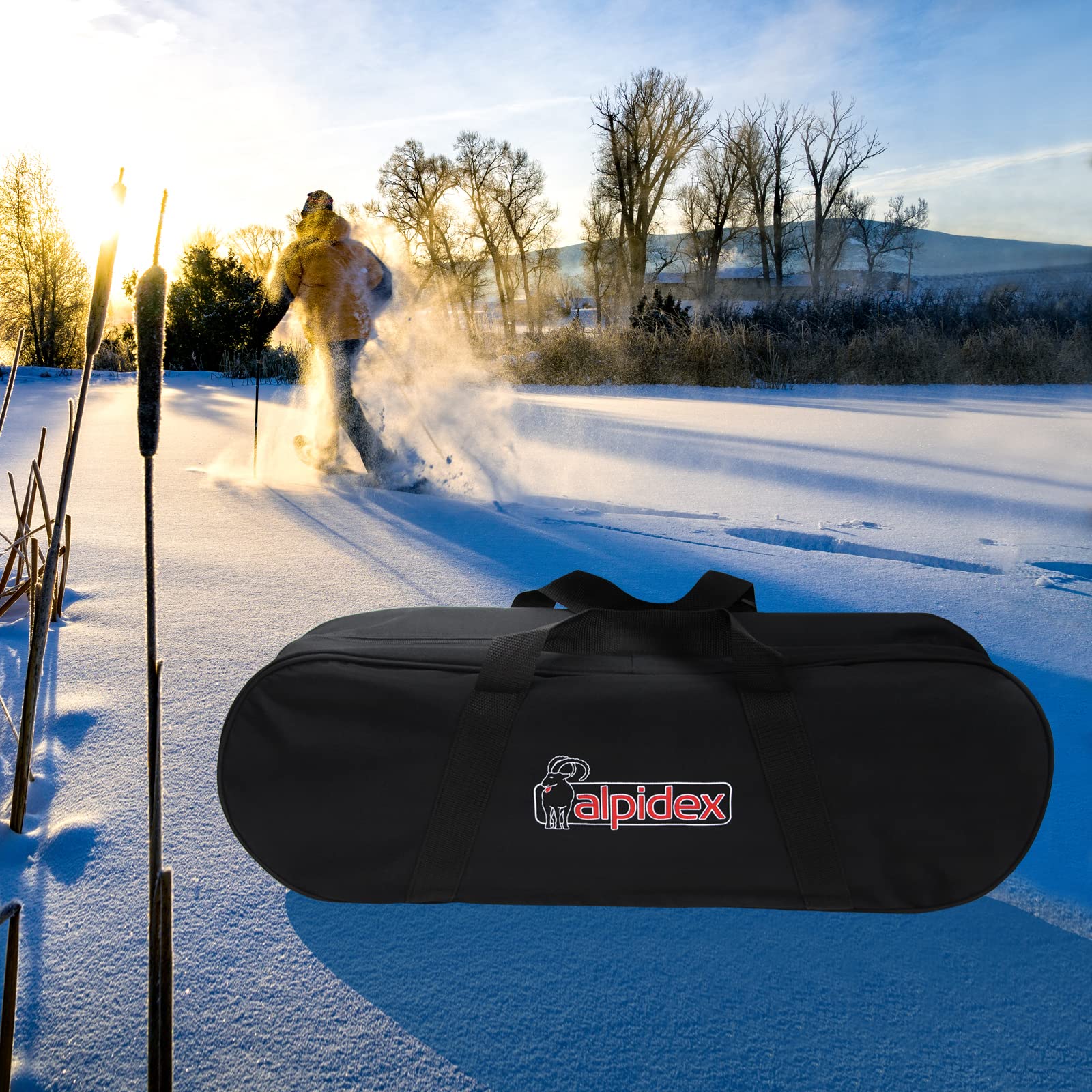 ALPIDEX Sac à Raquettes à Neige pour Raquettes de 21, 25 ou 29 inch Taille du Cadre 57cm à 76 cm