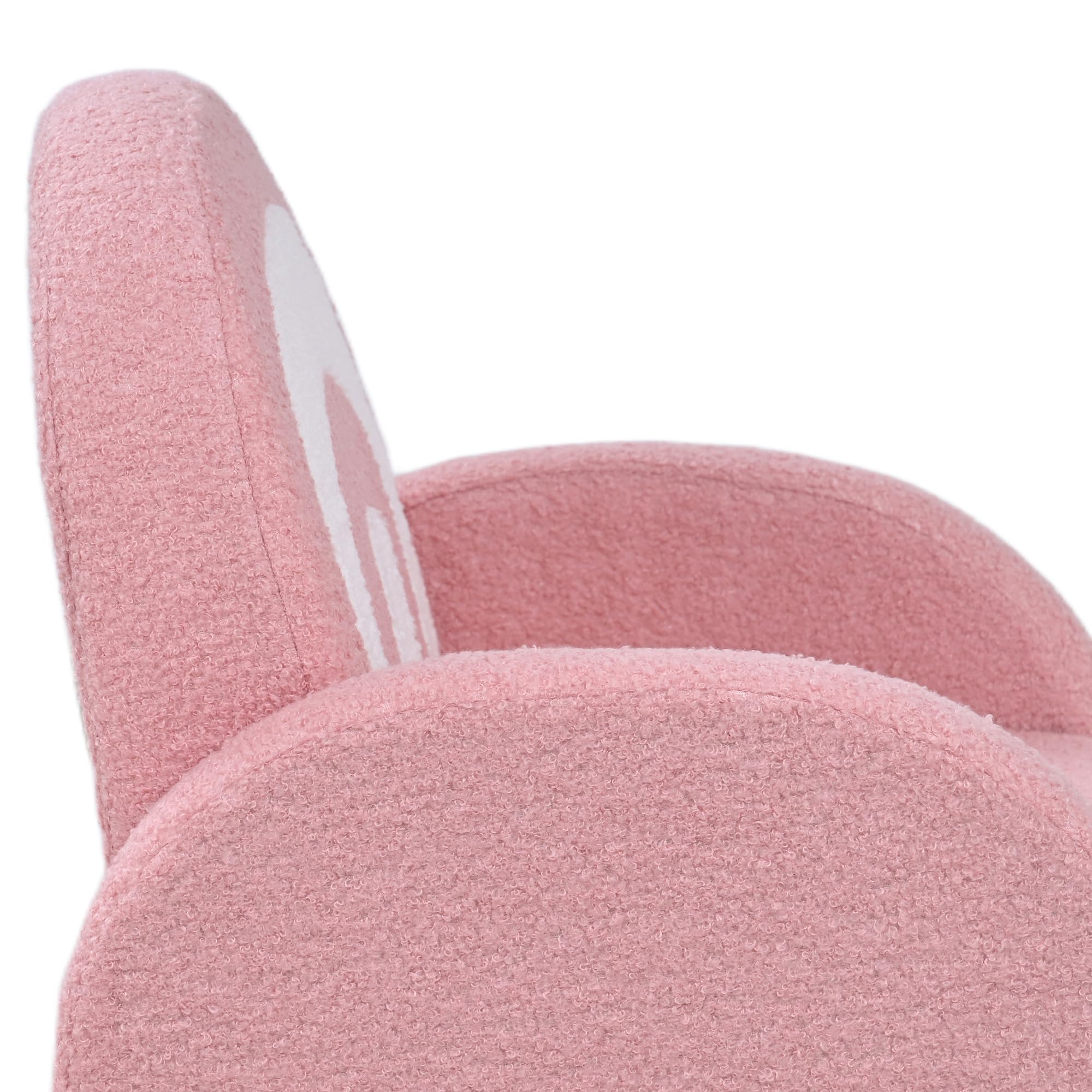 AIYAPLAY Poltrona per bambini con schienale arcobaleno Divano per bambini 18-96 mesi Braccioli in morbido tessuto trapuntato Carico 45 kg Rosa