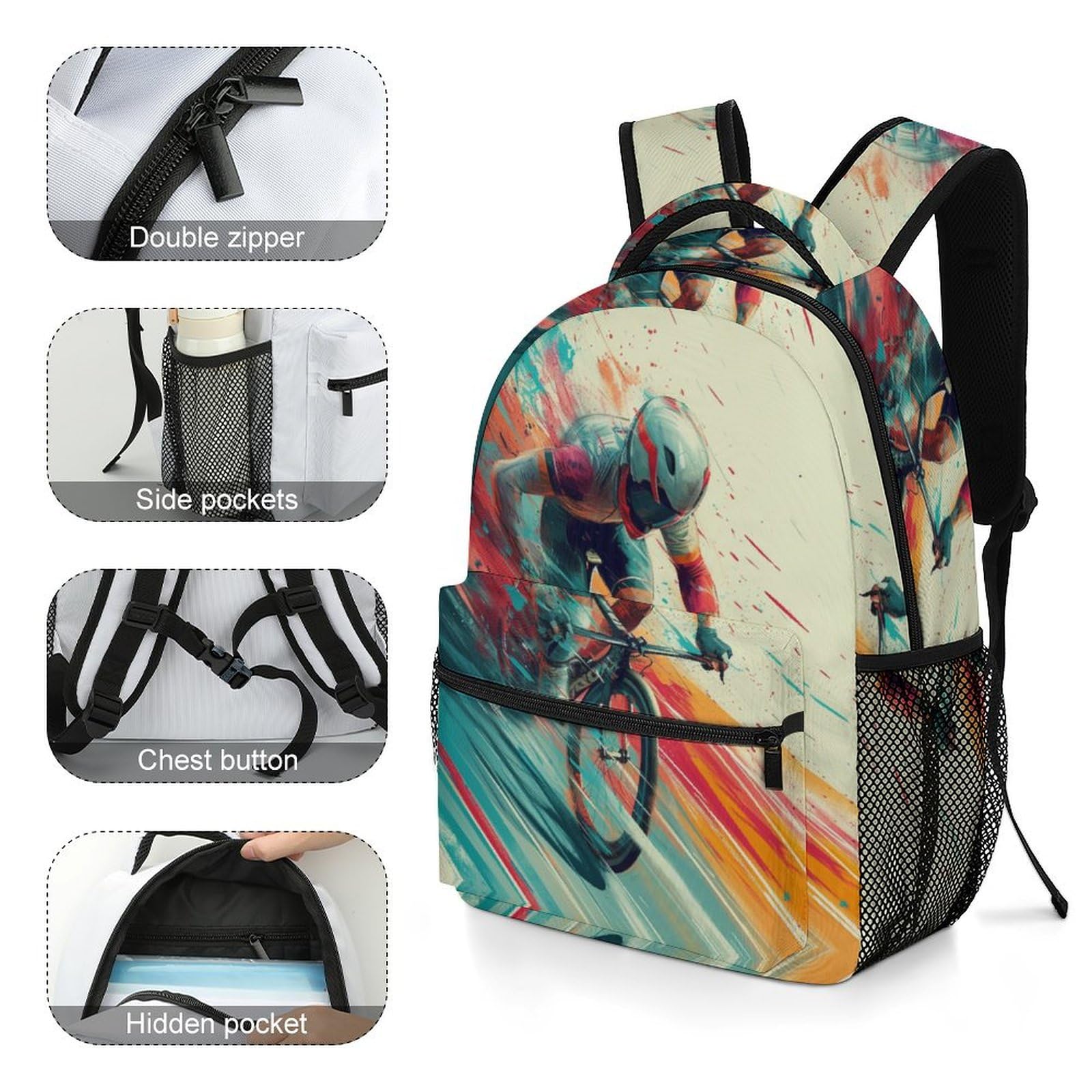 Ciclismo de montaña Mochila Escolar Infantil Transporte Morrals Calidad Y Resistencia Mochila Escuela Mochila Infantil De Gran Capacidad Para Niños Y Niñas One Size