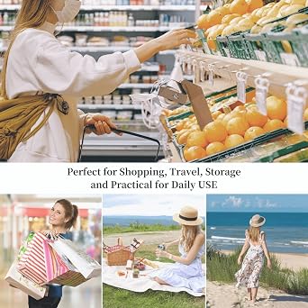 Tote Bag for Women Background Grocery Bag Foldable Crossbody Reusable Handbags Shoulder Shopping Bags
