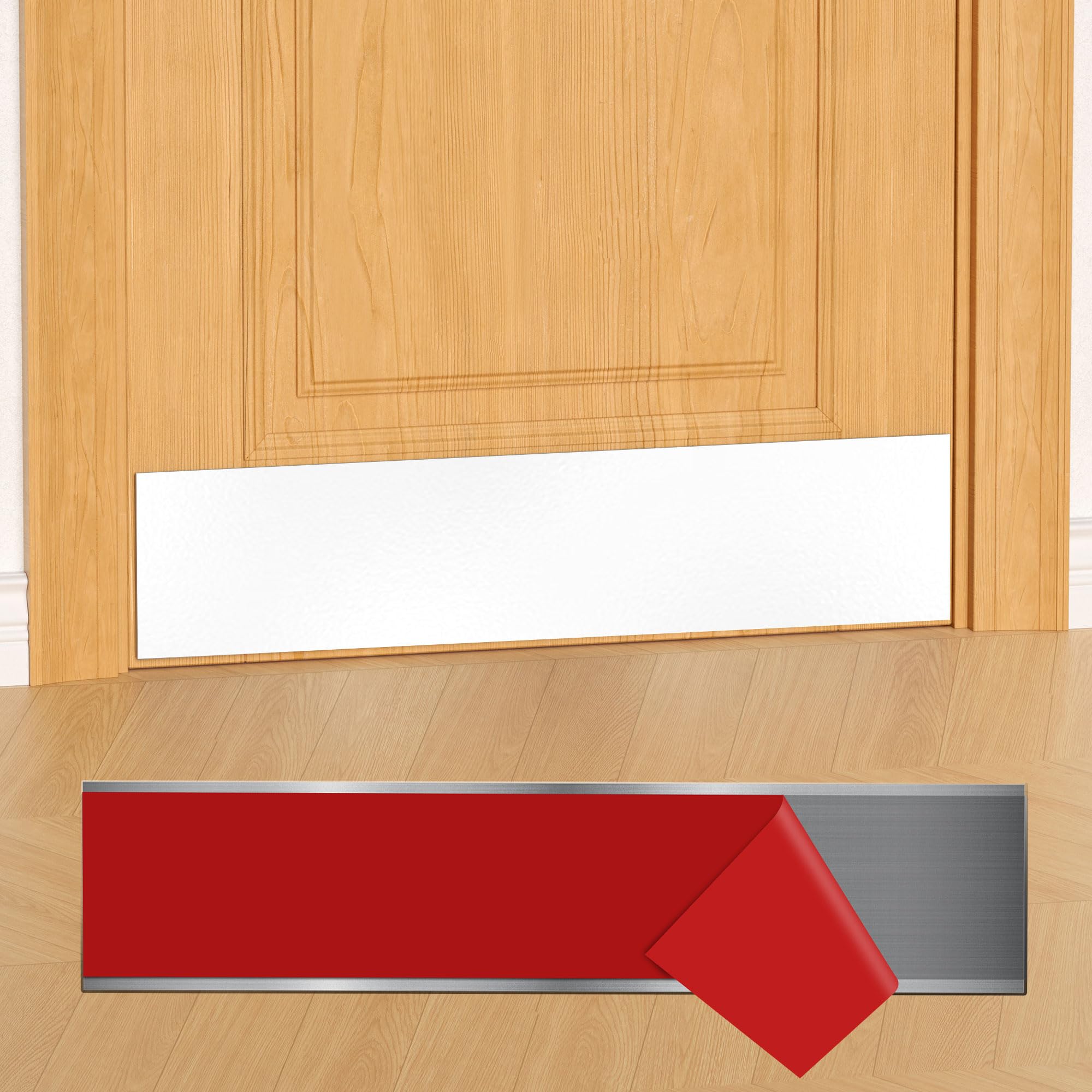Plaque de seuil de porte inox 15,2x86,4 cm bas de porte intérieur et extérieur