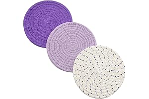 Lavish Lavender Kitchen Decor: Enchanting Pot Holders and Trivets