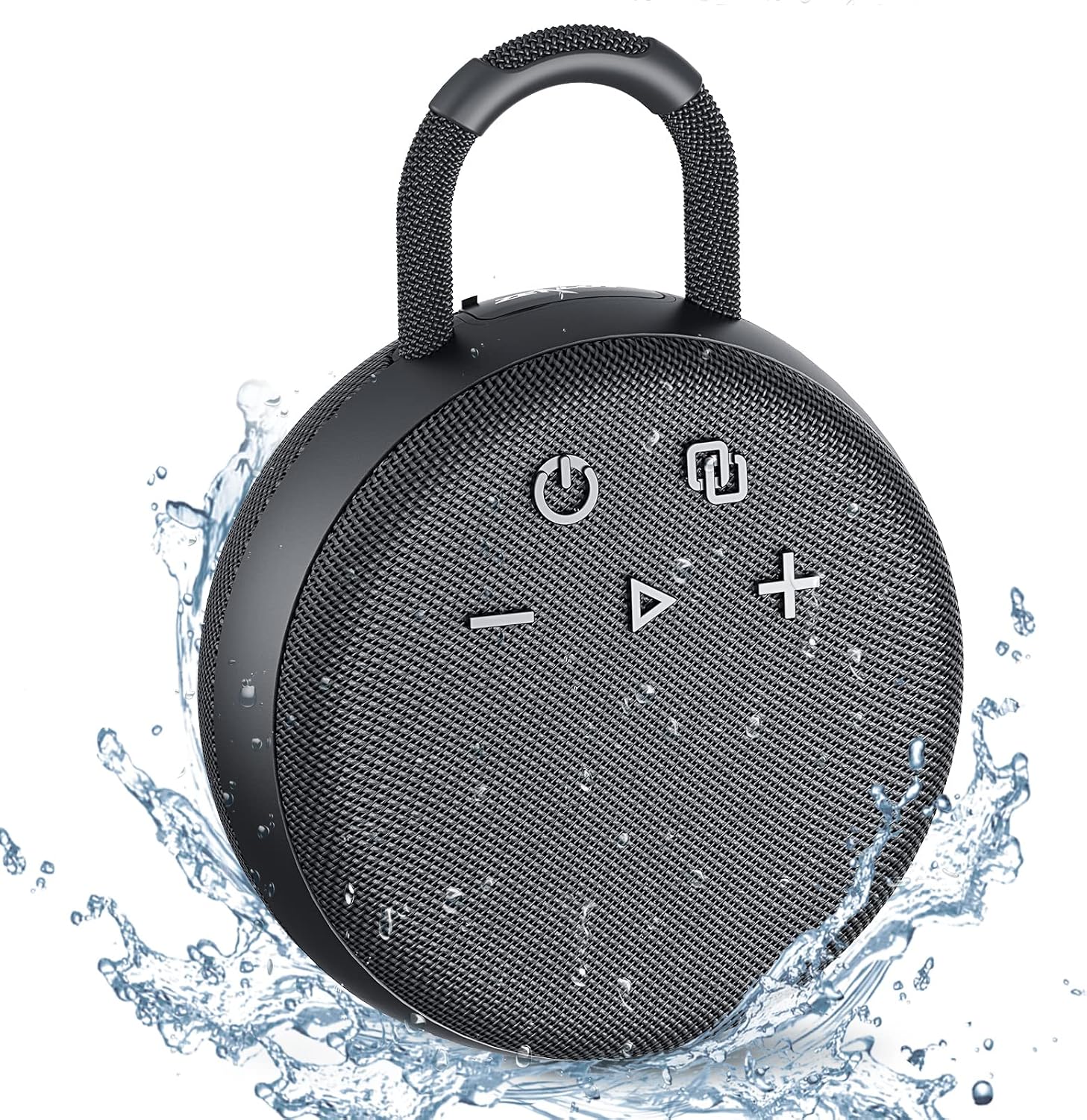ZEALOT Bluetooth Speaker S77, IPX6 Waterproof, Portable Music Box with Carabiner, Small Bluetooth Box with SD Card, Wireless Shower Speaker for Sports, Pool, Beach, Hiking, Camping