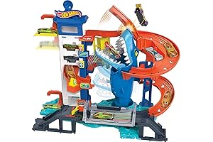 Hot Wheels Super Charged Shark Escape Track Set