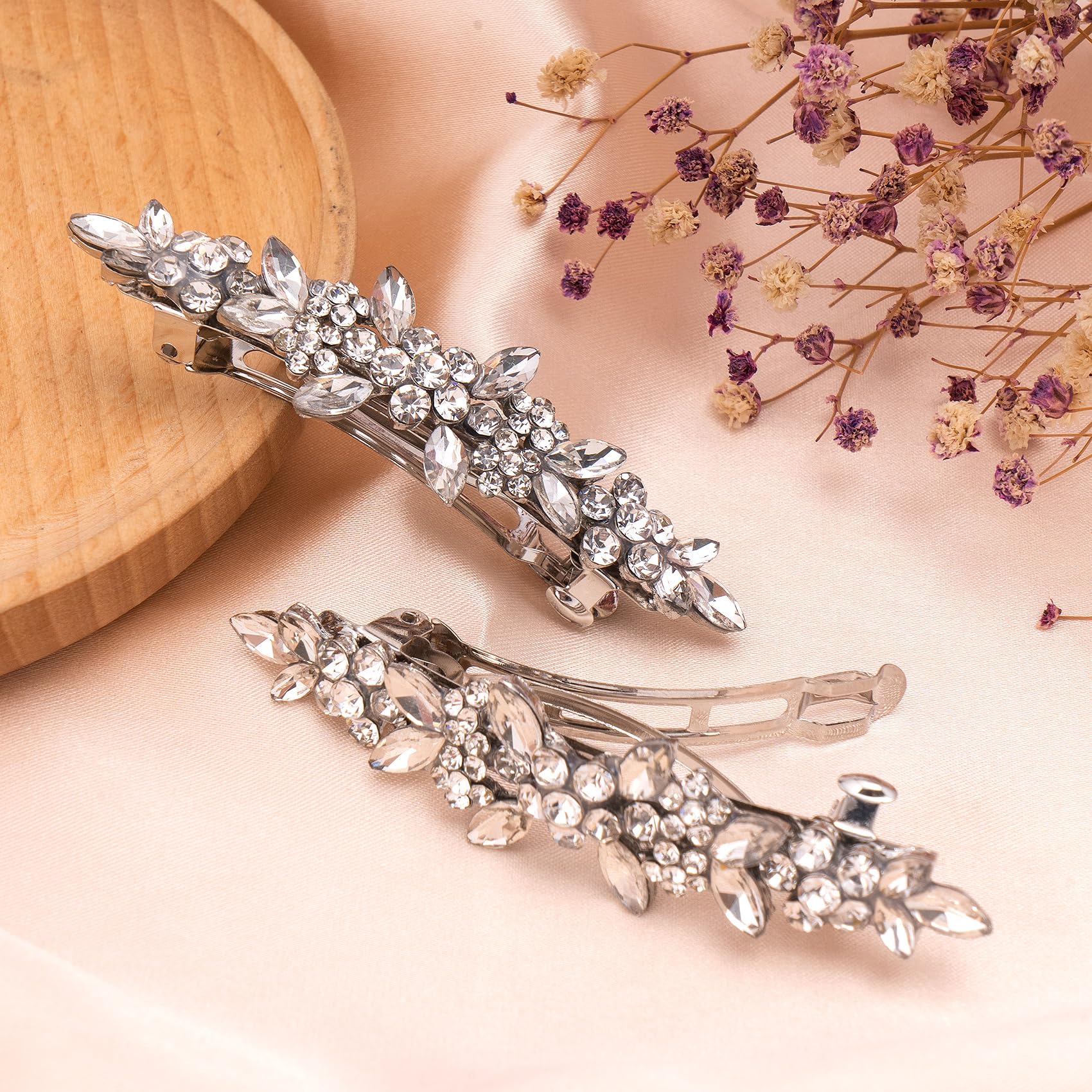 10 Piezas De Diamantes De Imitación Lazo Cristal Flash Broche Garra Cadena Traje Vestido Pin Accesorios Para El Cabello, Vidrio/esmalte