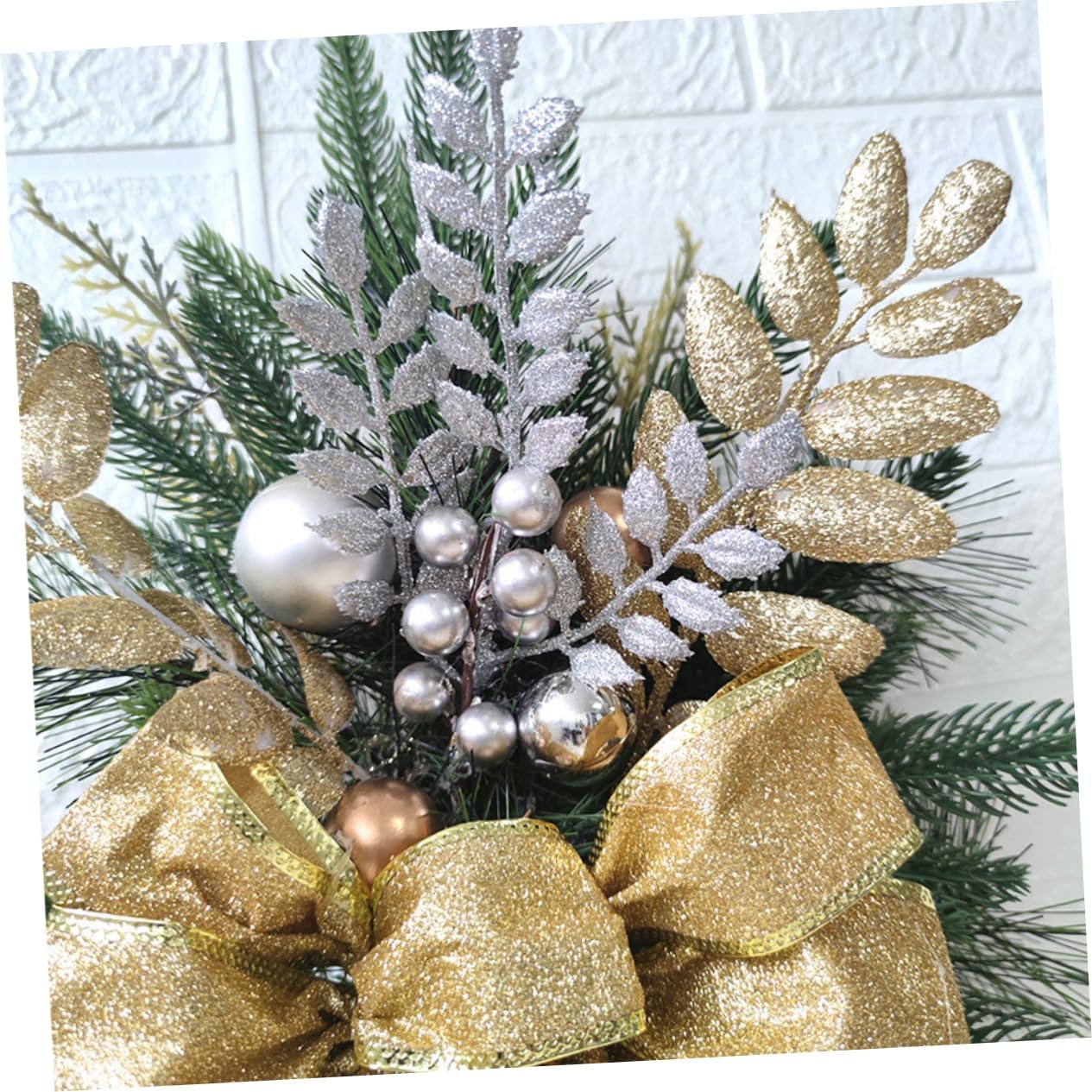 Xmas Stair Railing Swag Christmas Teardrop Garland Hanging Ornament