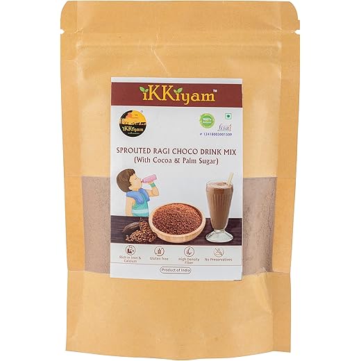 Ammi Samayal Sprouted Ragi Choco Drink Mix Finger Millet Dri