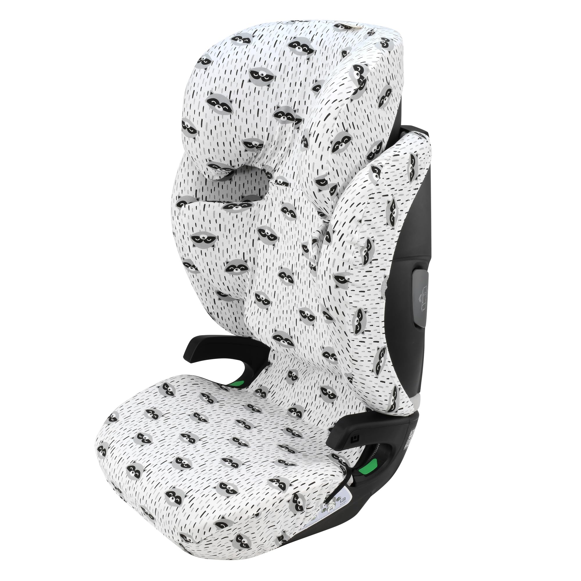 JYOKO Kids Funda de algodón para Silla de Coche Compatible con Axkid (Raccoon, Axkid Nextkid)