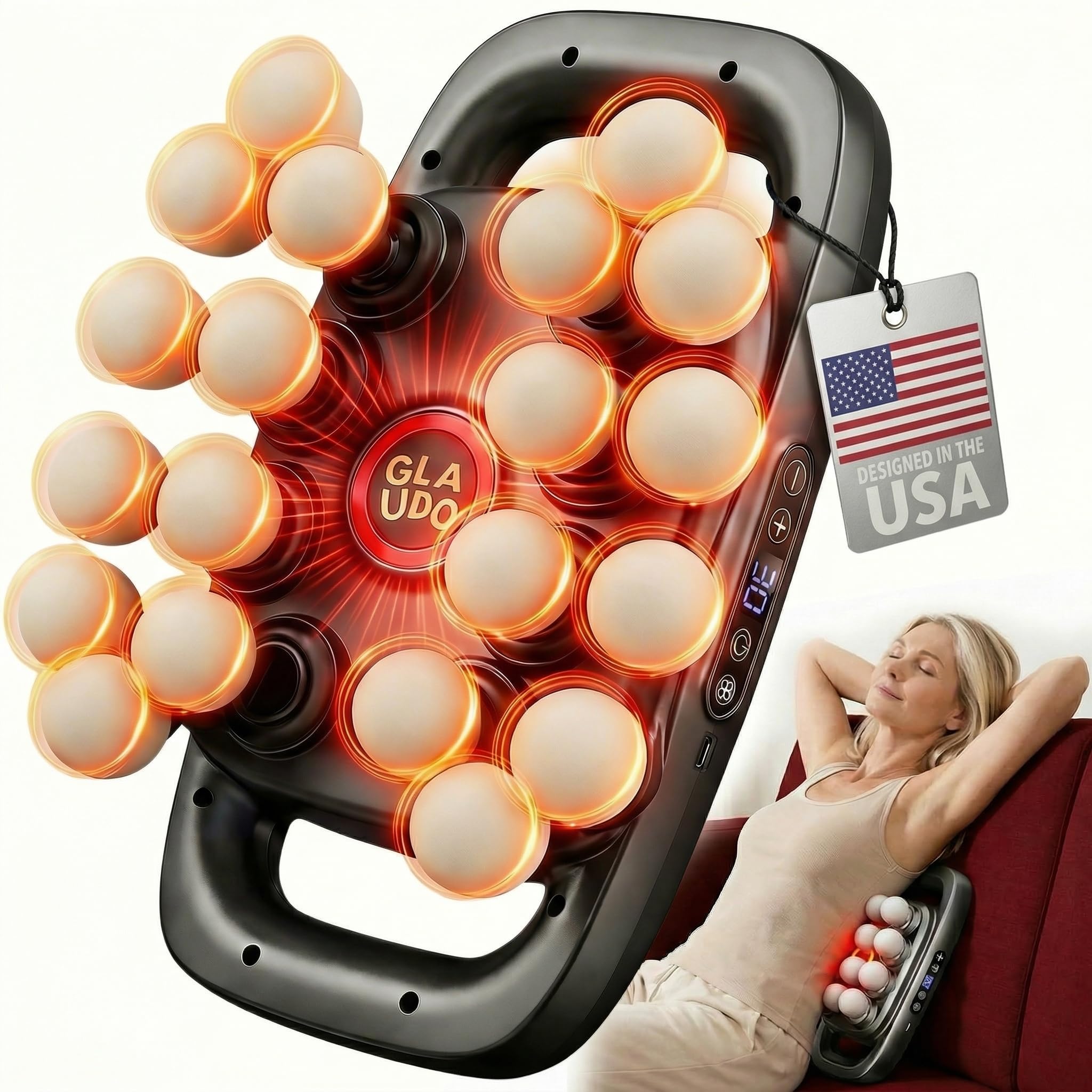 GLAUDO 20-Head Massage Gun