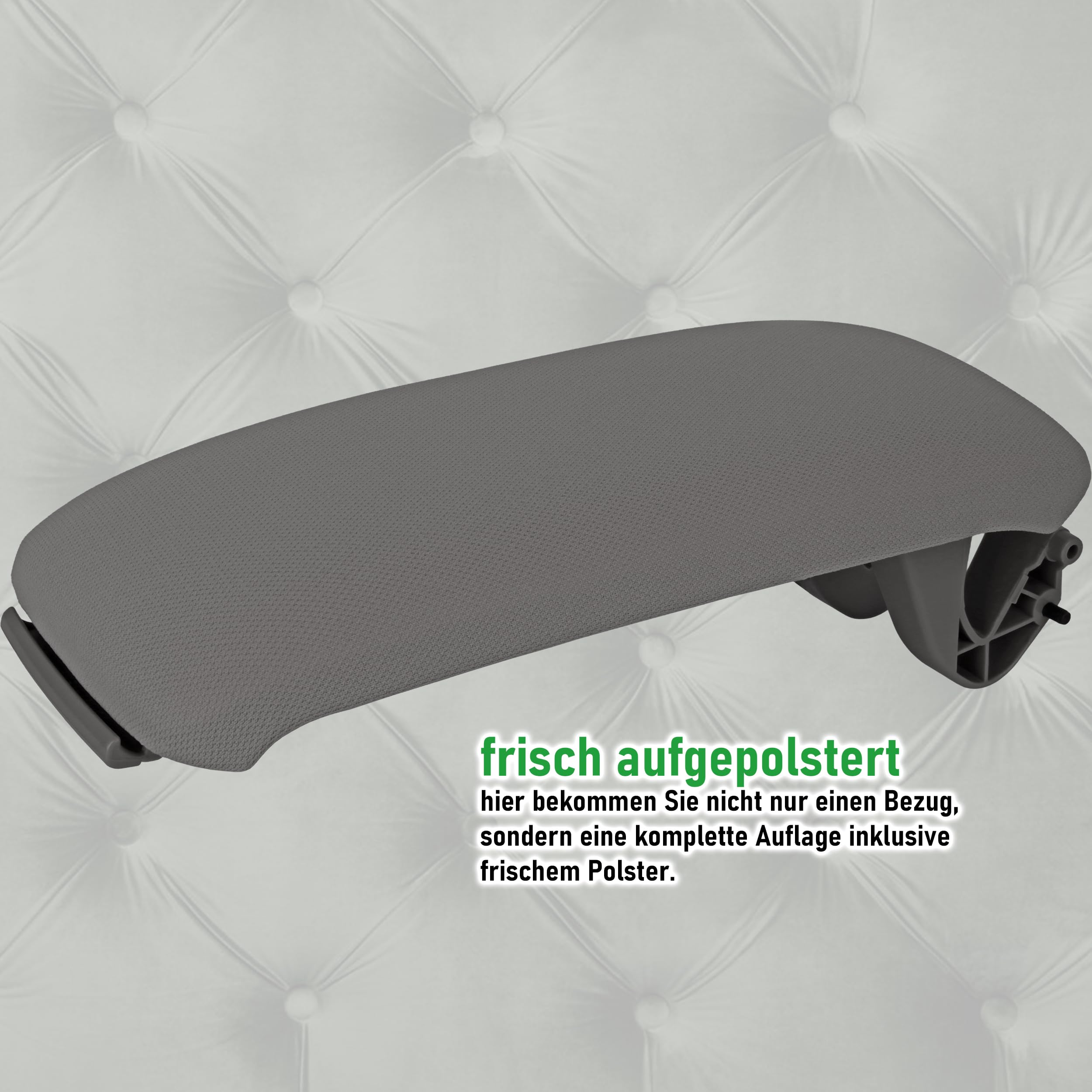 RECAMBO Couvercle de boîte à gants de rechange compatible avec Audi A3 8P années de construction 2003-2013, couleur gris - ajustement robuste - aspect proche de l'original - mécanisme durable