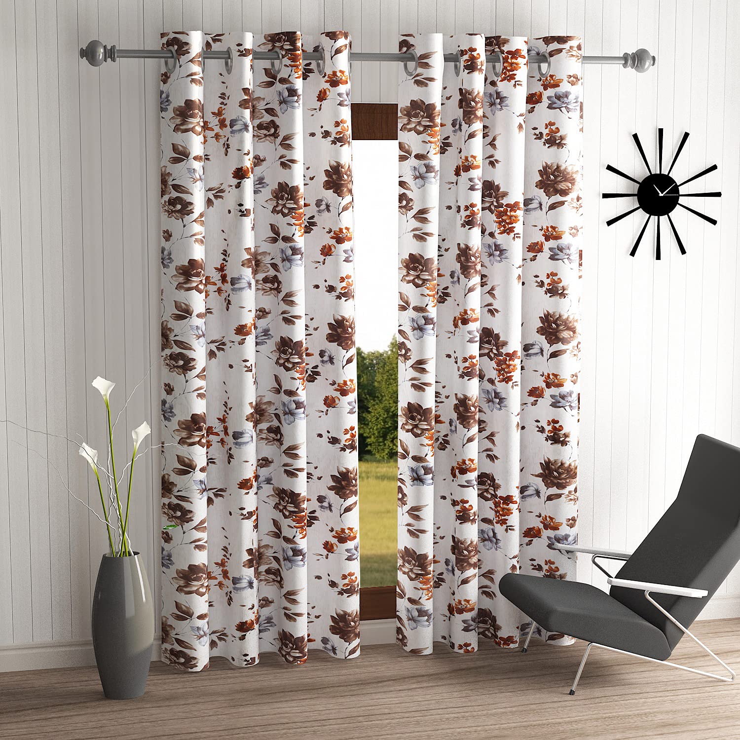 See full amazon price history chart for Home Sizzler 2 Piece Windflower Eyelet Polyester Long Door Curtains - 9 Feet, Maroon Home Sizzler 2 Piece Windflower Eyelet Polyester Long Door Curtains - 9 Feet, Maroon (B09D3RJPMS) Amazon Price History, Amazon Price Tracker