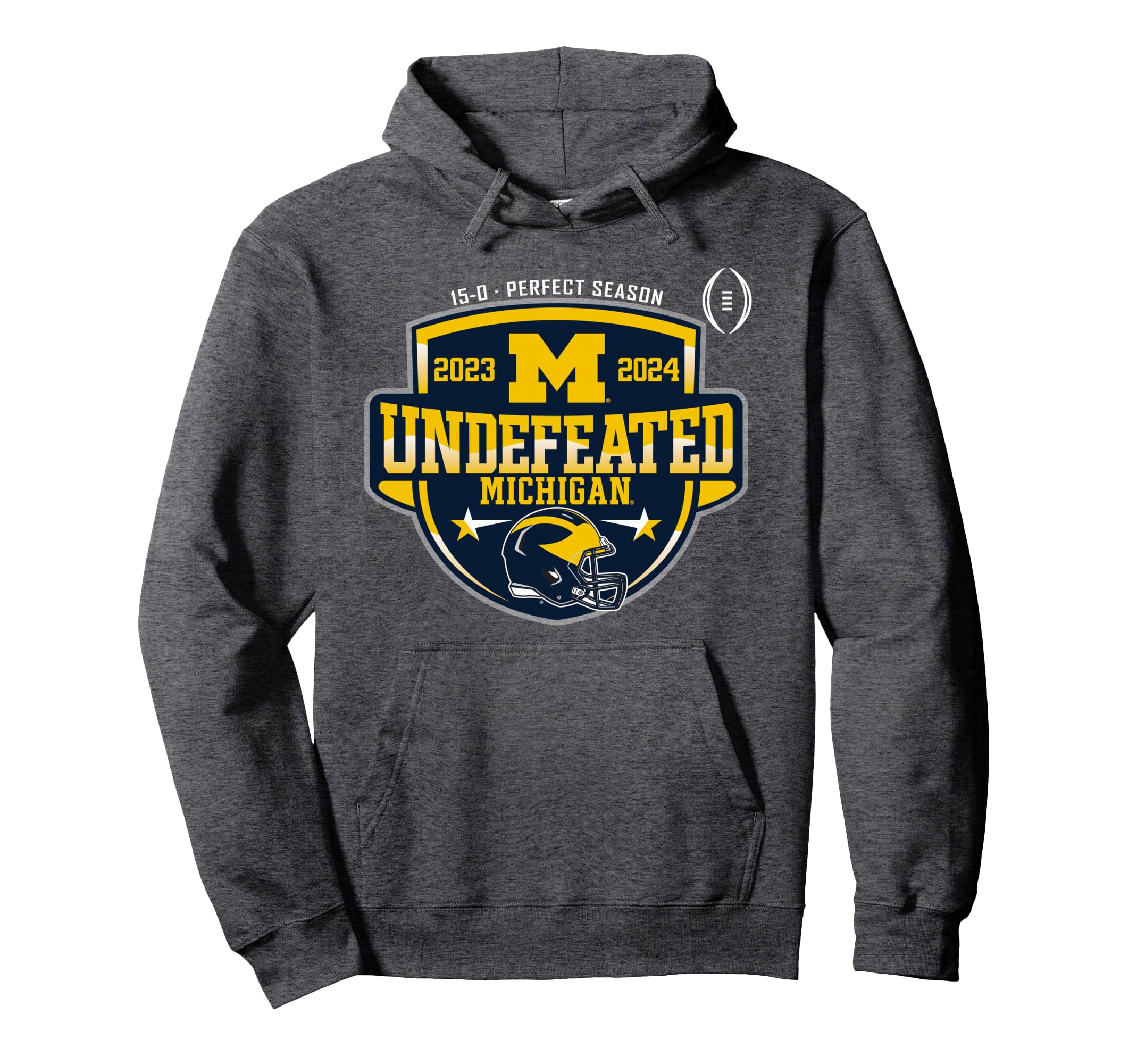 Michigan Wolverines 2023 CFP National Champs Perfect Season Pullover Hoodie