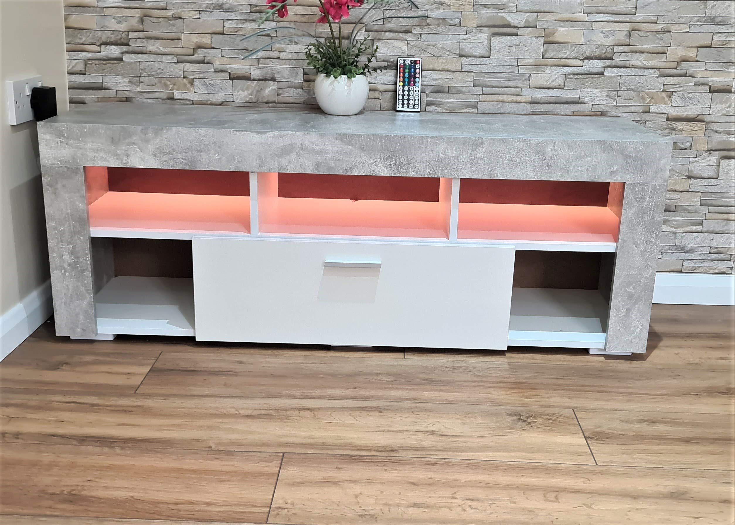 KOSY KOALA Modern stone grey LED TV 120CM TV Unit