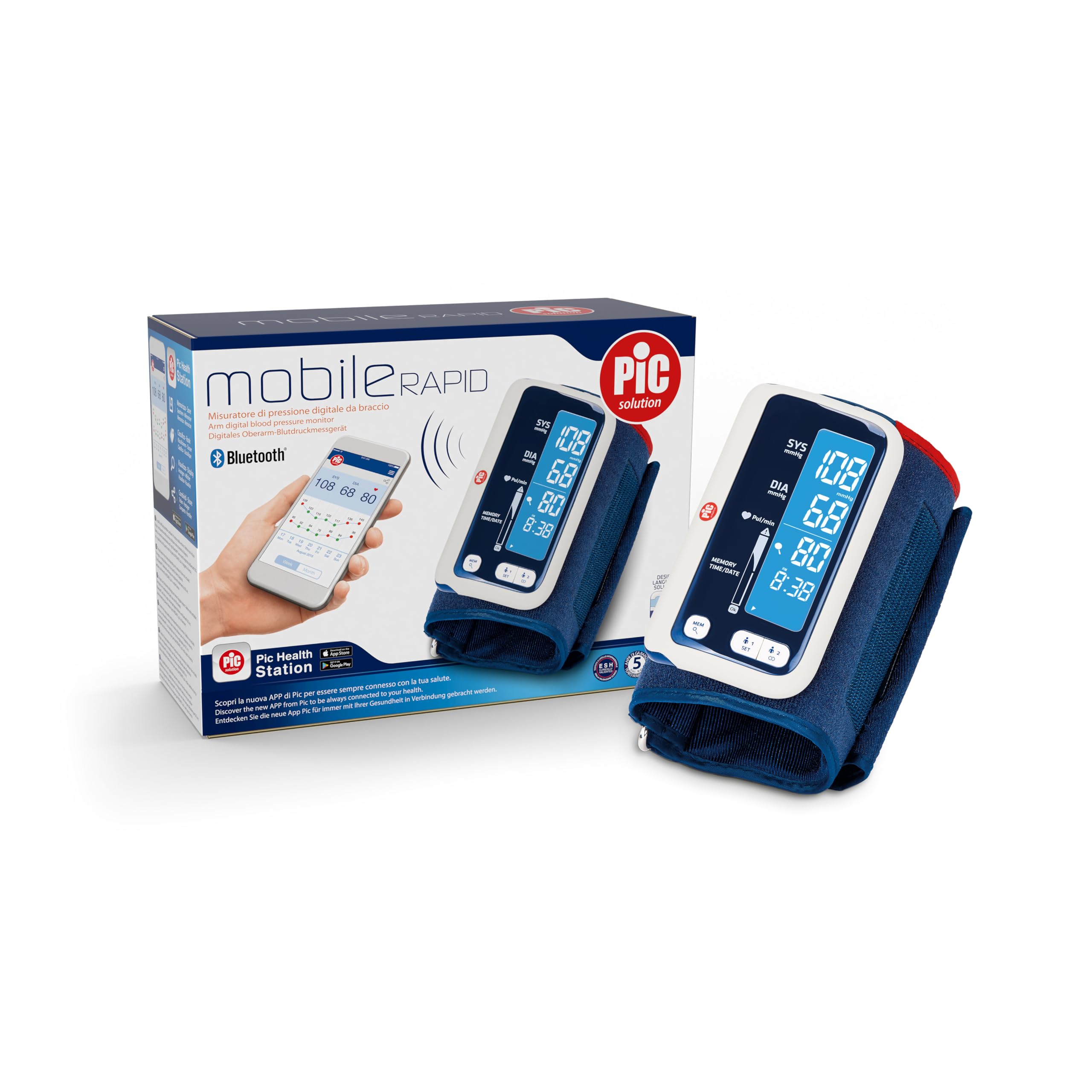 Pic Solution MobileRAPID Dispositivo de Medición de Brazo Digital Automático, unisex