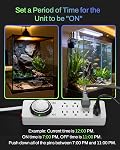 BN-LINK 8 Outlet Surge Protector with Mechanical Timer (4 Outlets Timed, 4 Outlets Always On) - White