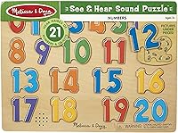 Vista 6 de Melissa & Doug rompecabezas de números y sonidos. Rompecabezas de madera con efectos de sonido (21 piezas)