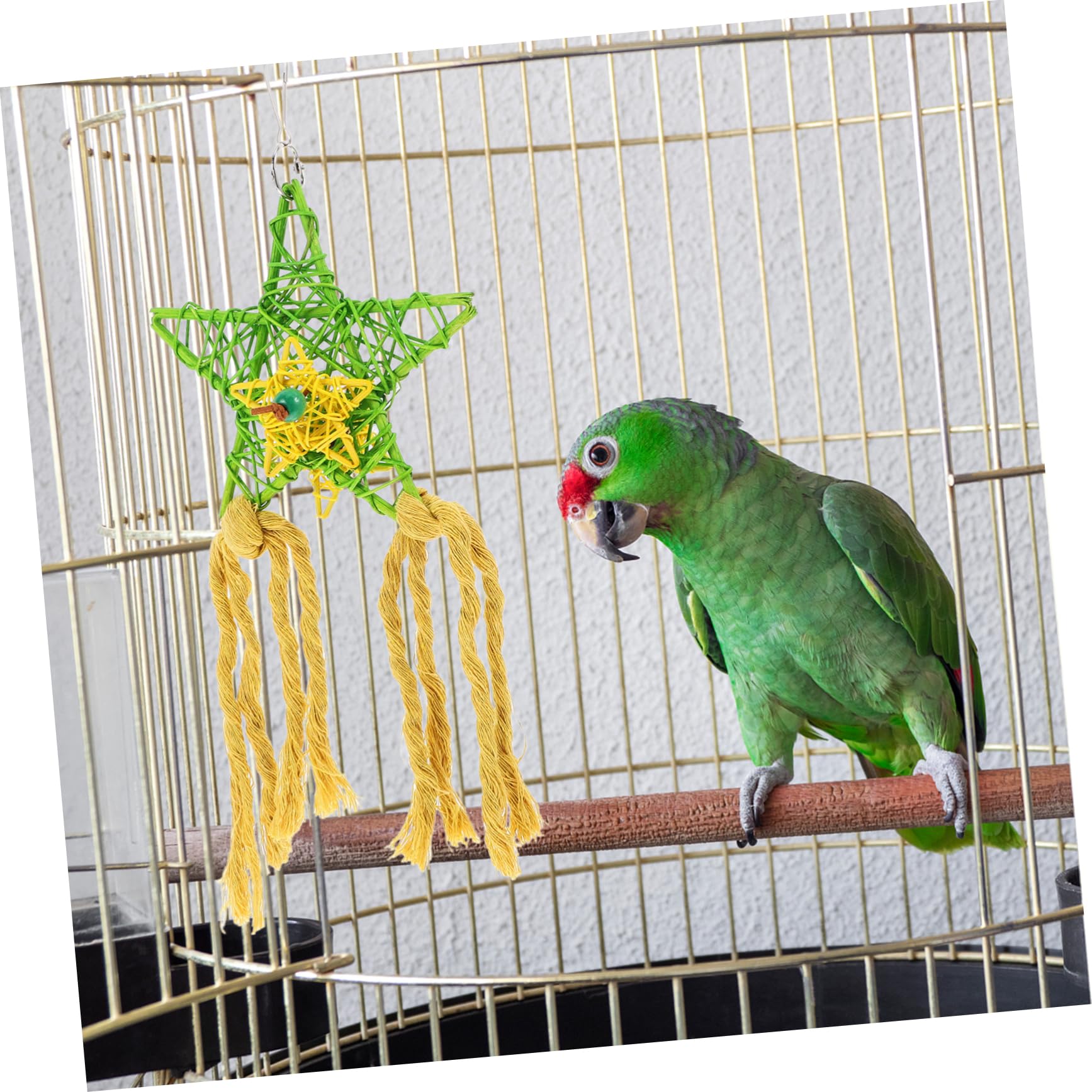 Ensemble De 3 Jouets À Mâcher pour Oiseaux Déchiqueteuse De Papier en Rotin pour Perroquet Jouets À Mâcher pour Bec Doiseau pour Calopsitte