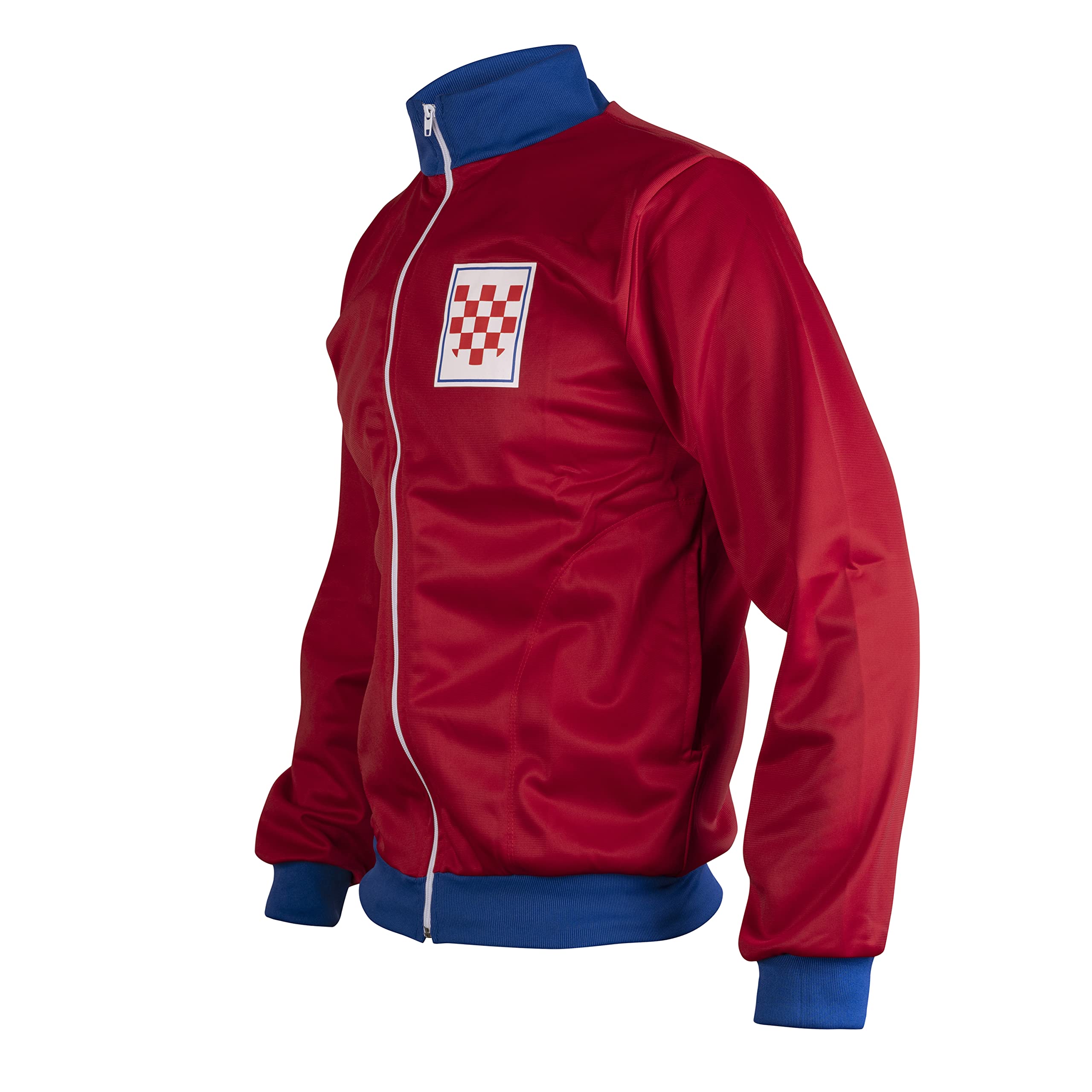 Chorwacja narodowa 1990 kurtka drużyna piłkarska w stylu retro vintage tor piłka nożna top L, Czerwony, L